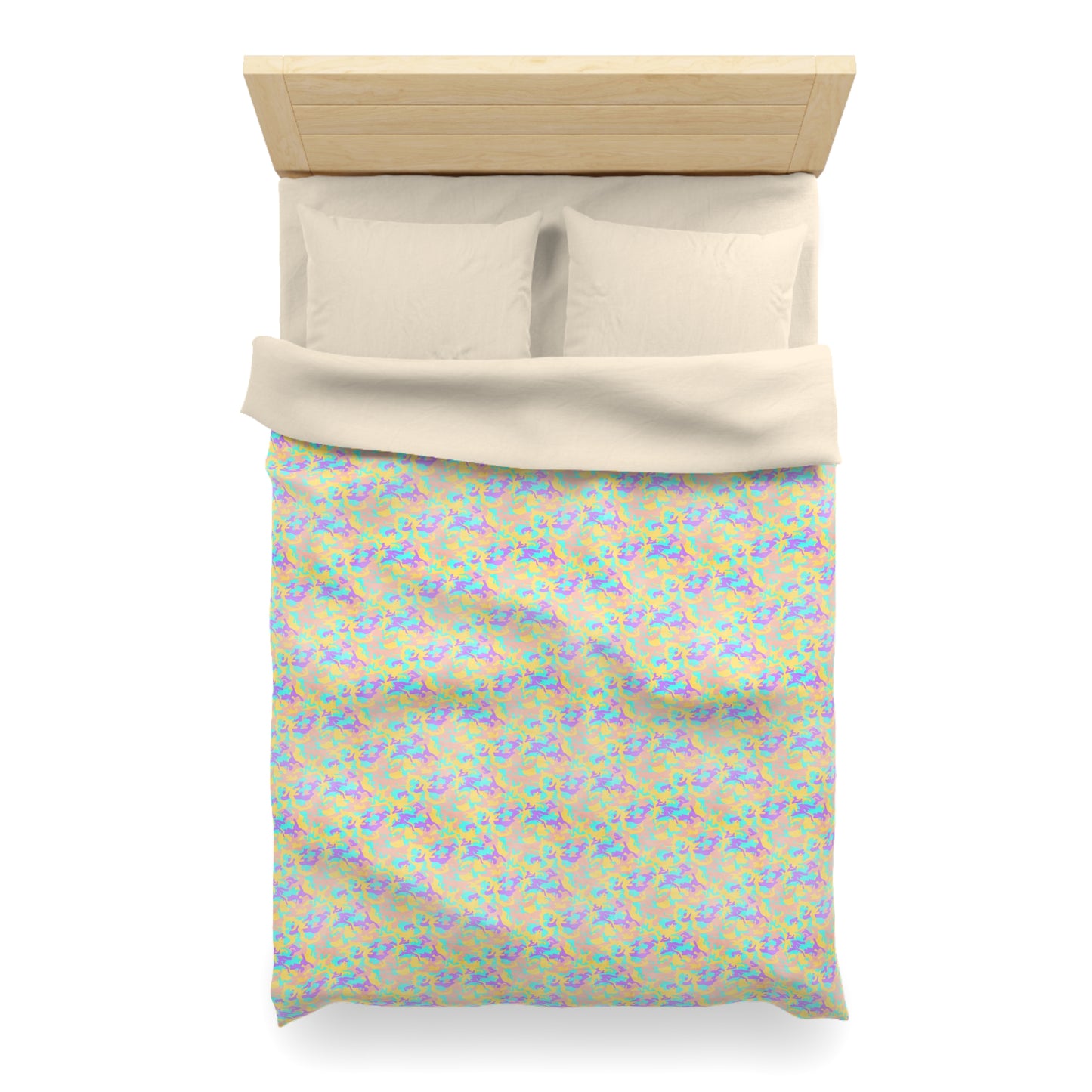 Dreamsicle Camo Microfiber Duvet Cover