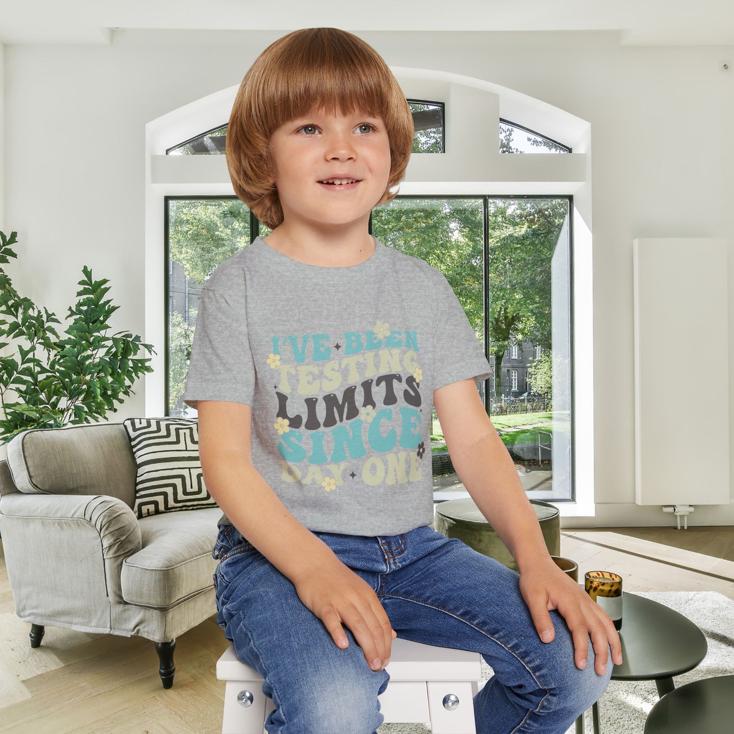 I've Been Testing Limits Since Day One Heavy Cotton™ Toddler T-shirt