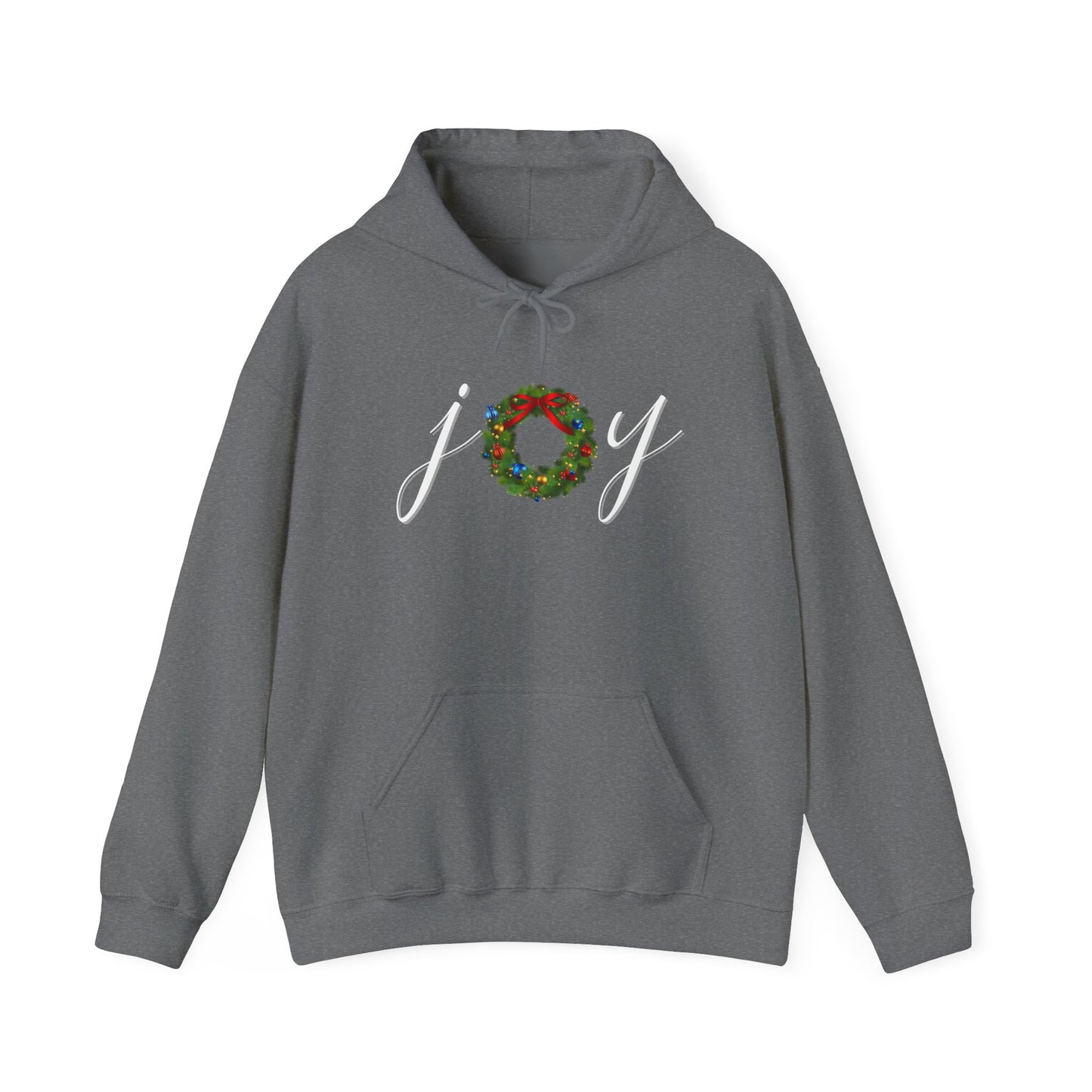 Joy w/Wreath Adult Heavy Blend™ Hooded Sweatshirt