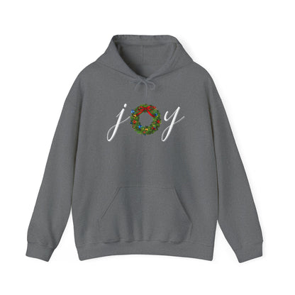 Joy w/Wreath Adult Heavy Blend™ Hooded Sweatshirt