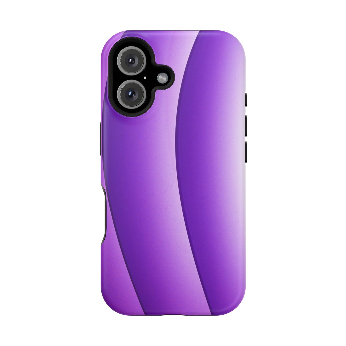 Purple Gradient Stripes MagSafe® Compatible Tough Case for iPhone