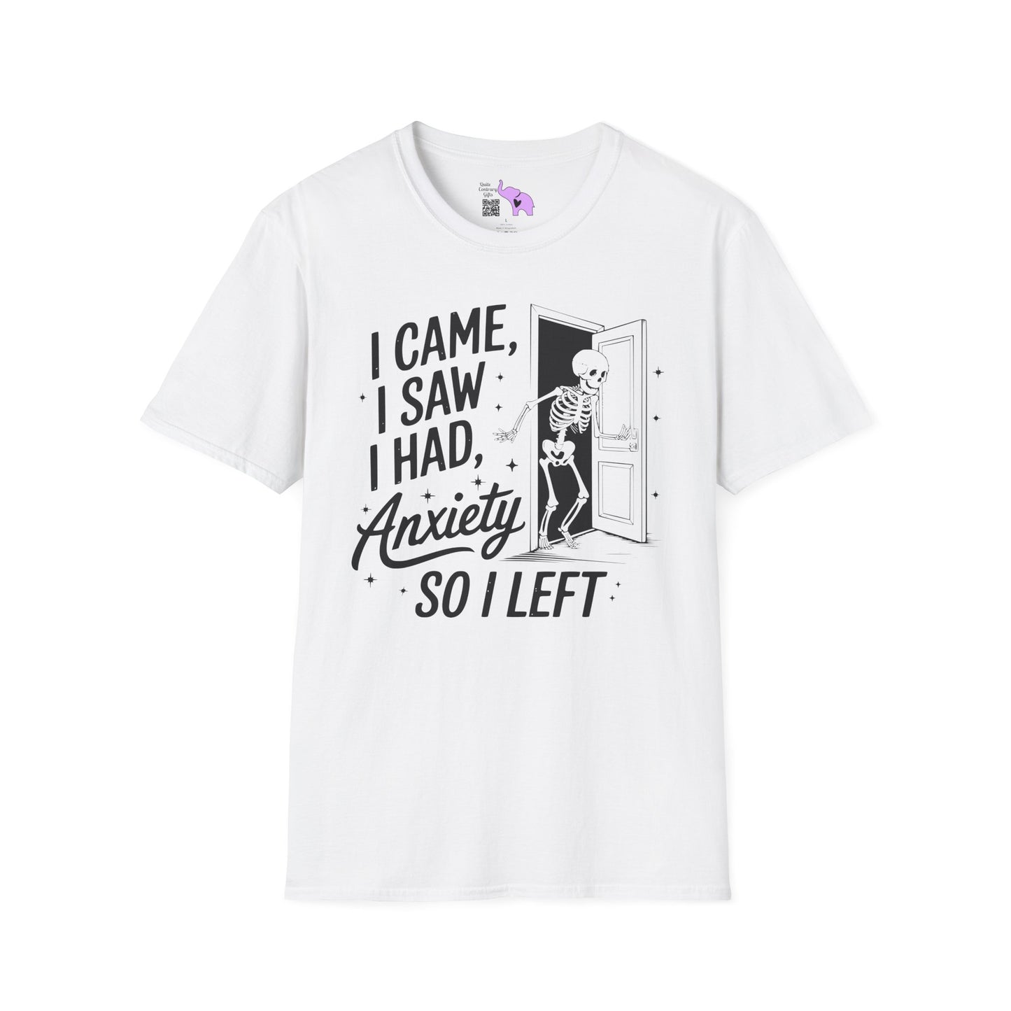 I Came I Saw I Had Anxiety So I Left Adult T-shirt