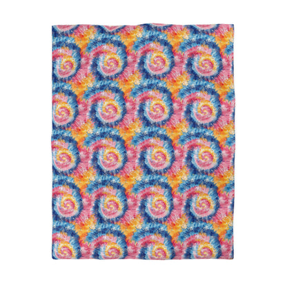 Retro Vortex Microfiber Duvet Cover