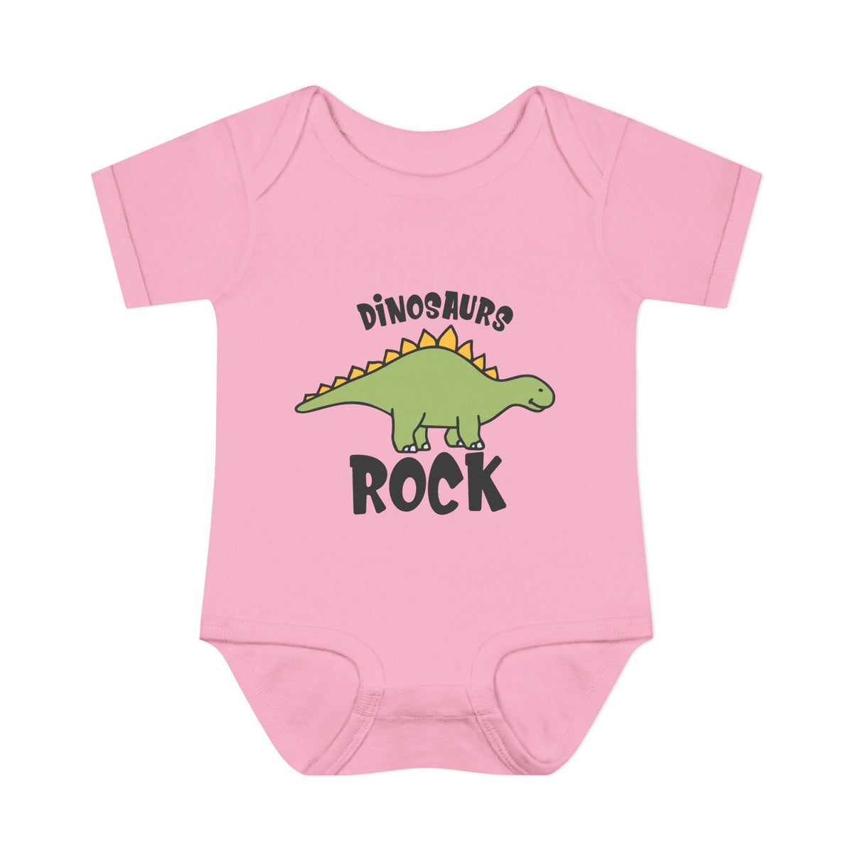 Dinosaurs Rock Baby Rib Bodysuit