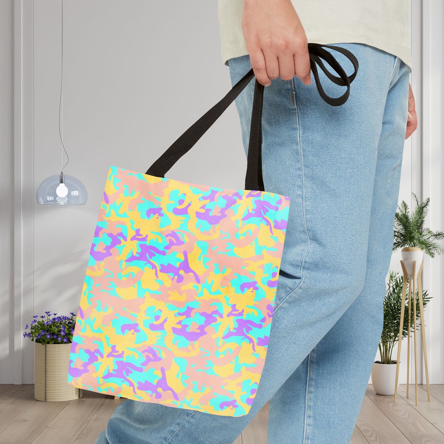 Dreamsicle Camo Canvas Tote Bag