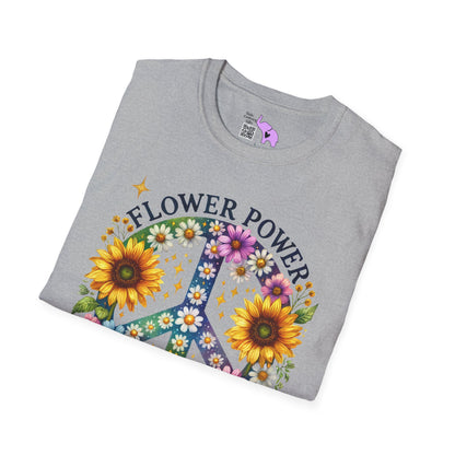 Flower Power Forever Adult T-shirt