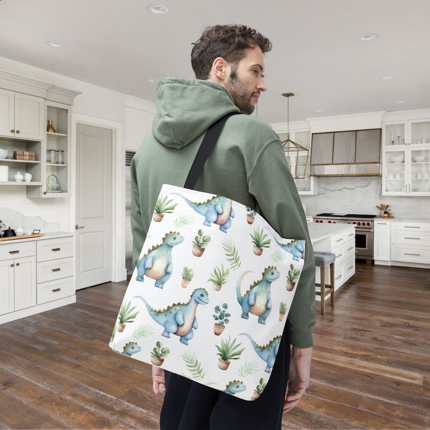 Adorable Dinosaurs Canvas Tote Bag