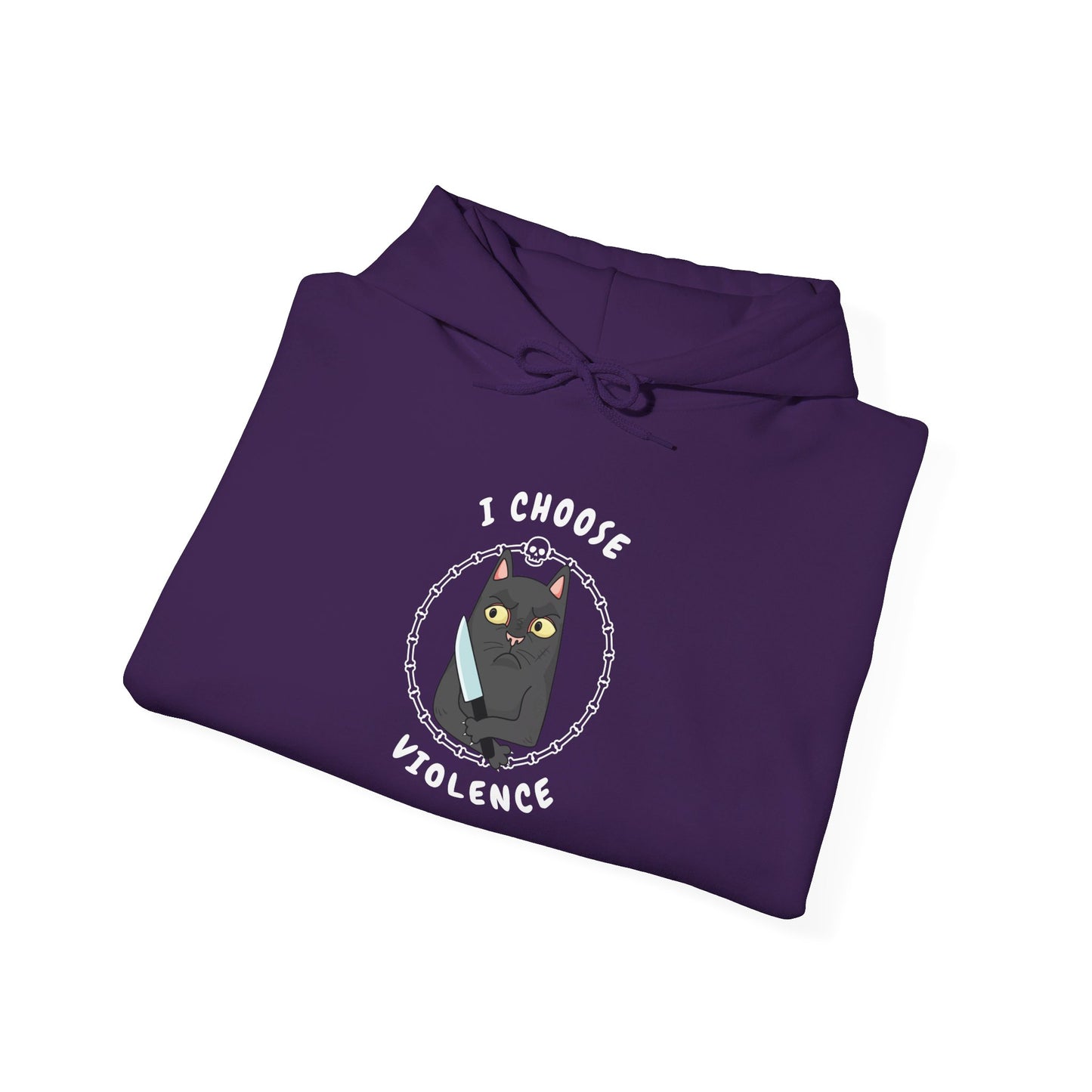 I Choose Violence Heavy Blend™ Hooded Sweatshirt