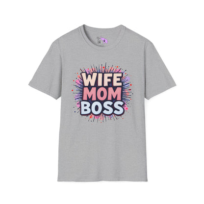 Wife Mom Boss Adult T-shirt