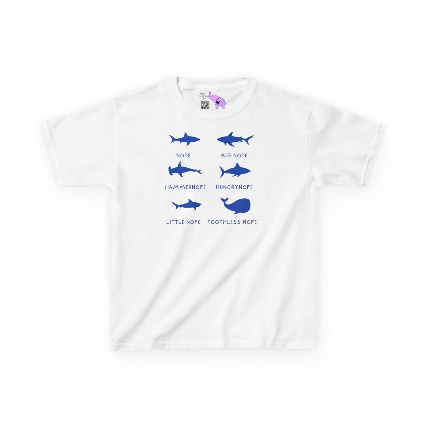 Nope Sharks Kids Heavy Cotton™ Tee