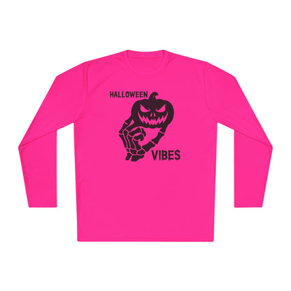 Pumpkin Halloween Vibes Adult Long Sleeve Tee