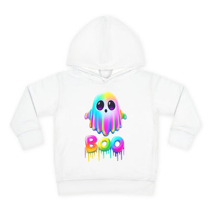 Neon Ghostly Boo Toddler Hoodie
