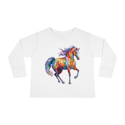 Dreamscape Stallion Toddler Long Sleeve Tee