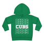 Cubs (Stacked) Toddler Hoodie
