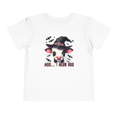 Moo I Mean Boo Toddler Tee