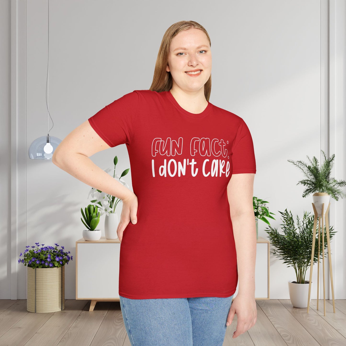 Fun Fact I Don't Care Adult T-shirt