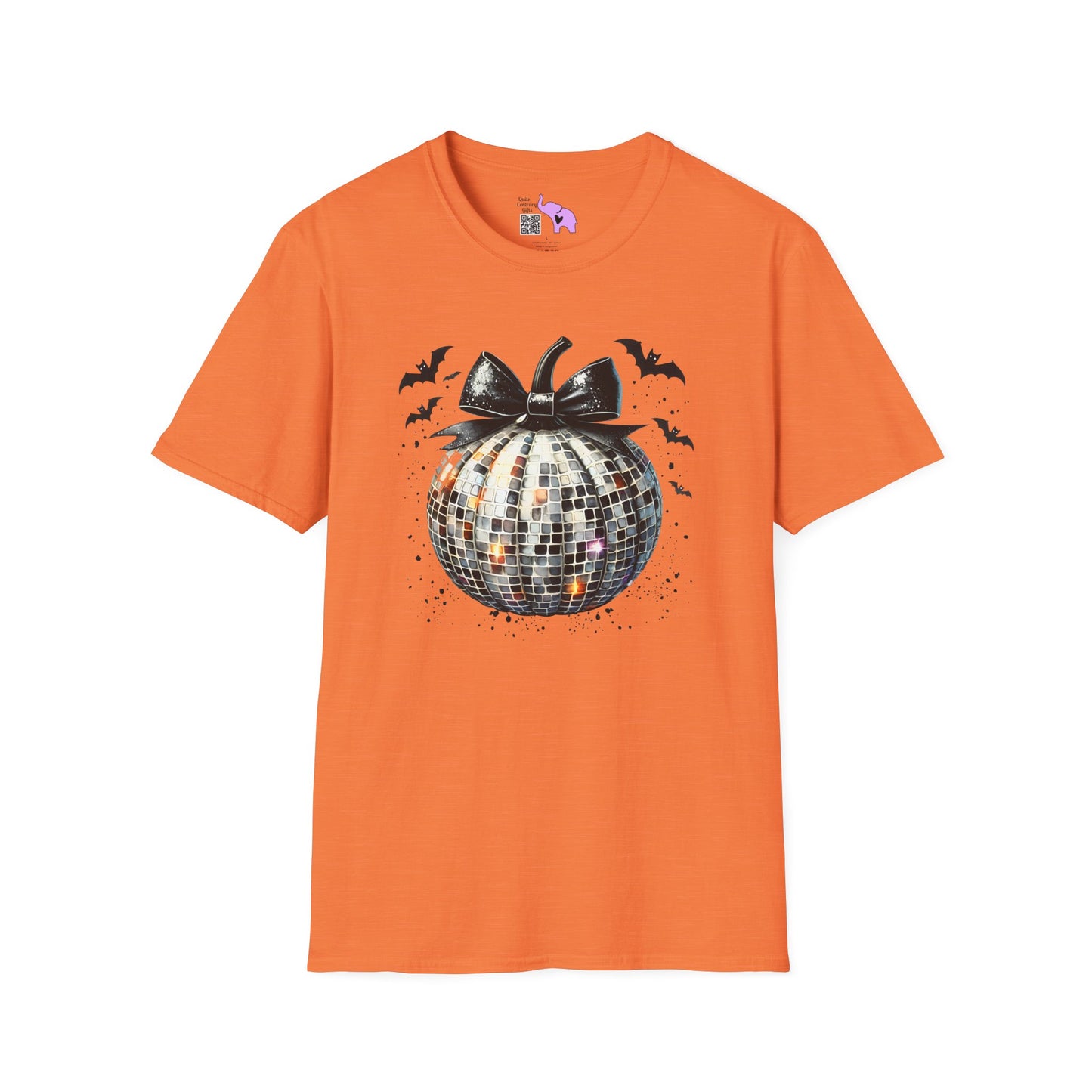 Silver Disco Pumpkin Adult T-shirt