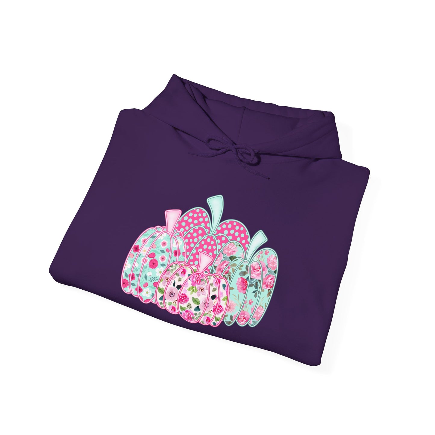 Floral Pumpkins Heavy Blend™ Hooded Sweatshirt