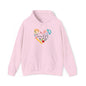 Teacher Supply Heart Heavy Blend™ Hooded Sweatshirt