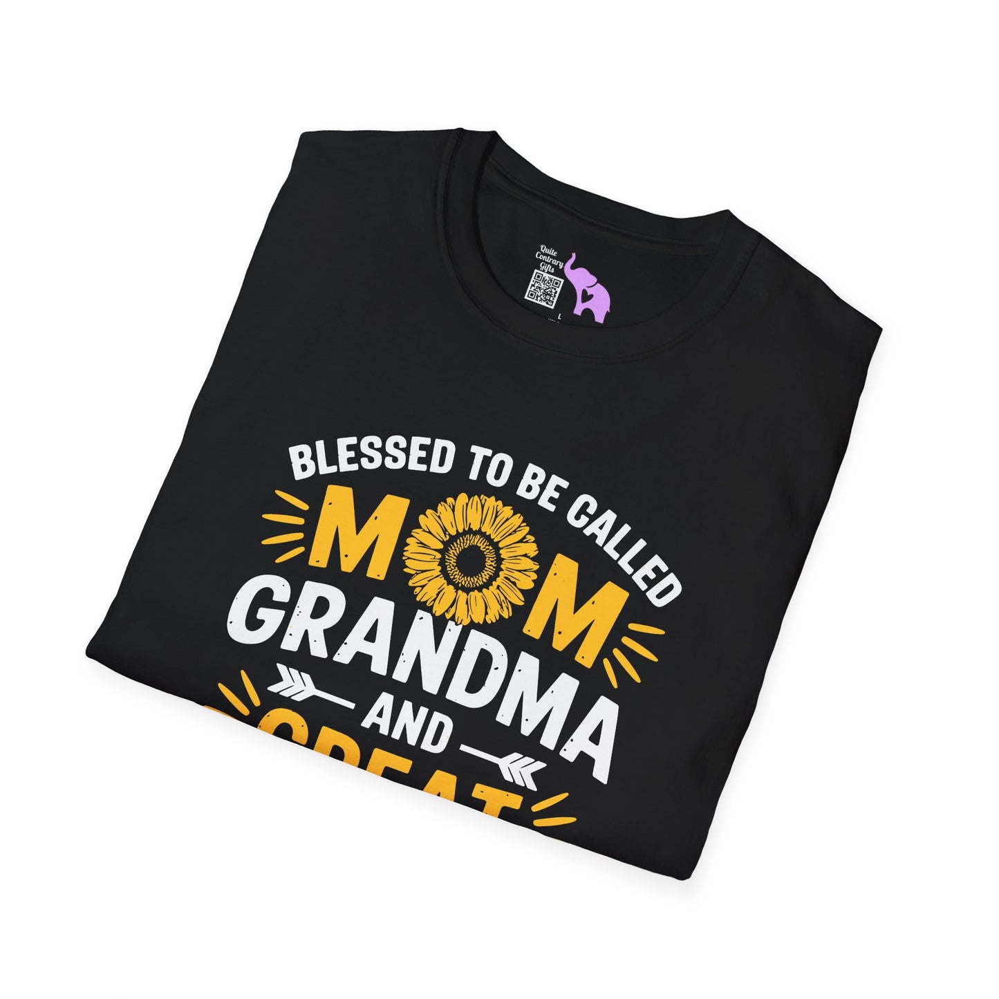 Blessed To Be Called Mom Grandma Great Grandma Adult T-shirt