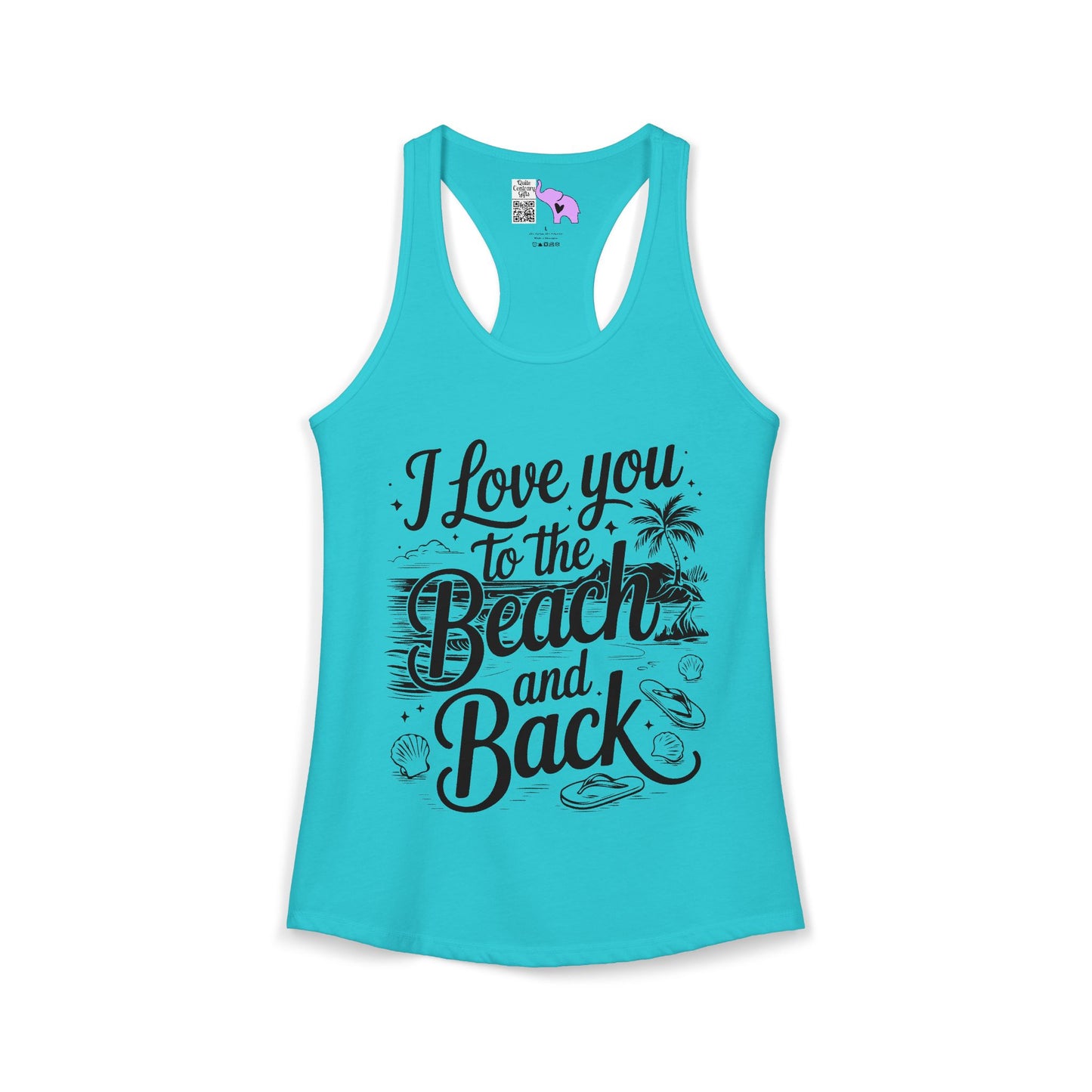 I Love You to the Beach and Back Women's Ideal Racerback Tank