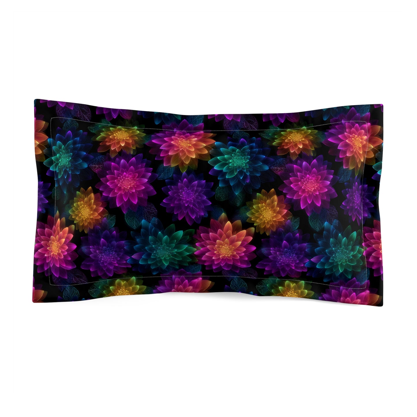 Neon Lotus Blooms Basic Bedding Set