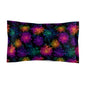 Neon Lotus Blooms Microfiber Pillow Sham