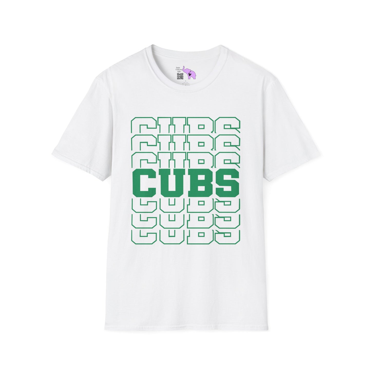Cubs (Stacked) Adult T-shirt