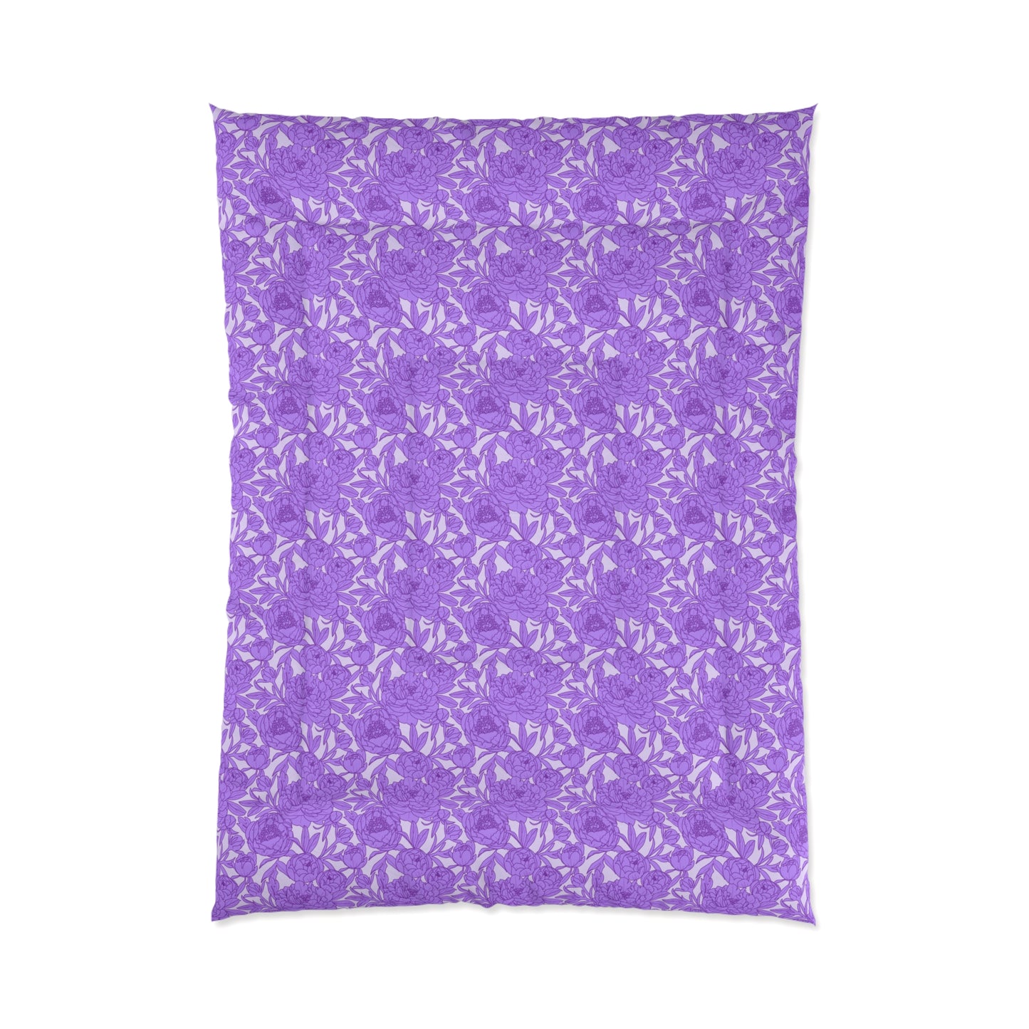 Lavender Peony Symphony Comforter