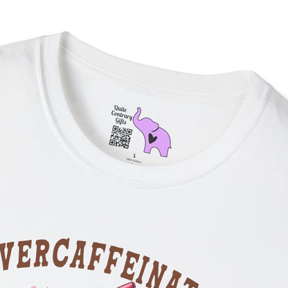 Overcaffeinated Mom's Club Adult T-shirt