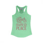 The Beach Is My Happy Place Women's Ideal Racerback Tank