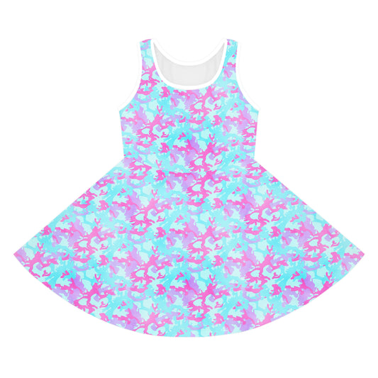 Cotton Candy Camo Girls' Sleeveless Sundress
