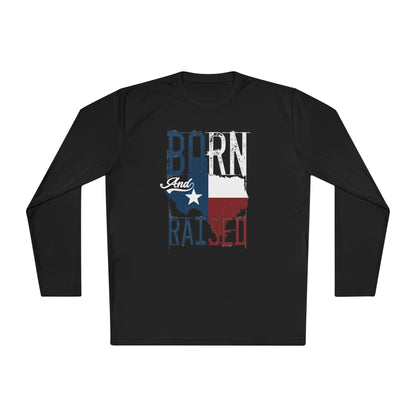 Texas Born and Raised Adult Long Sleeve Tee
