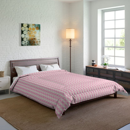 Dreamy Rose Gingham Comforter