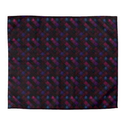 Velvet Patchwork Print Microfiber Duvet Cover