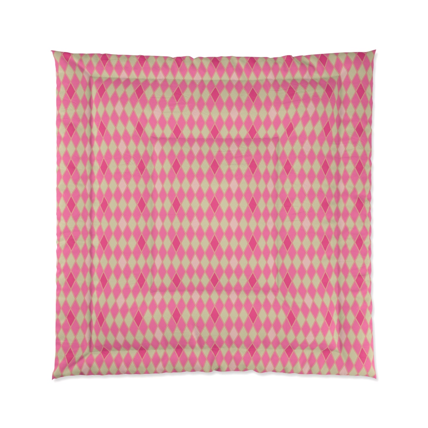 Pink Amour Harlequin Comforter