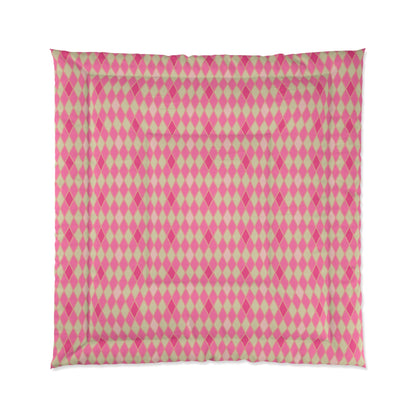 Pink Amour Harlequin Comforter