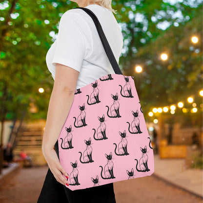 Siamese Charm – Pink Whisper Canvas Tote Bag