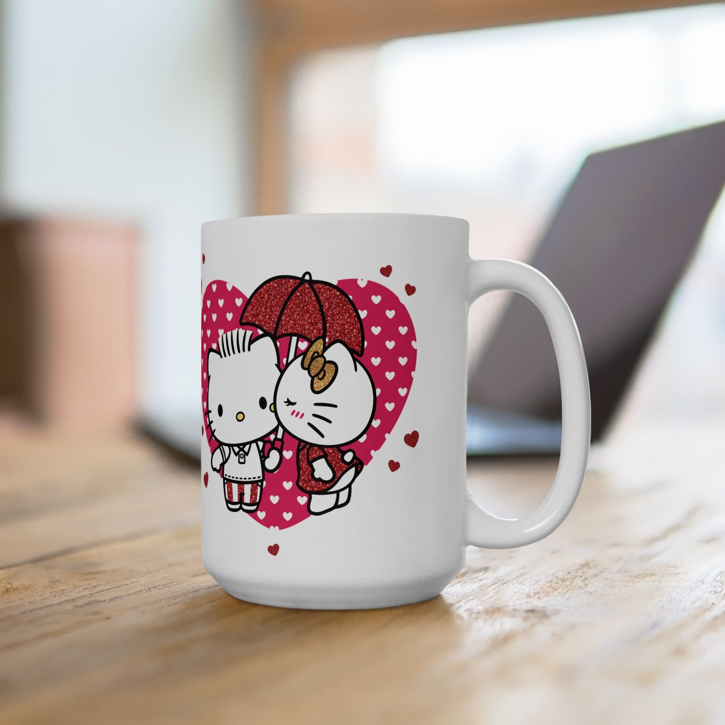 Hello Kitty Valentine Ceramic Mug, (11oz, 15oz)