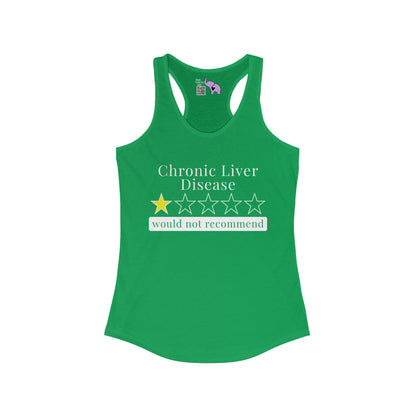 Chronic Liver Disease 1 Star Would Not Recommend Women's Ideal Racerback Tank