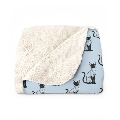 Siamese Charm – Ocean Breeze Fleece Blanket