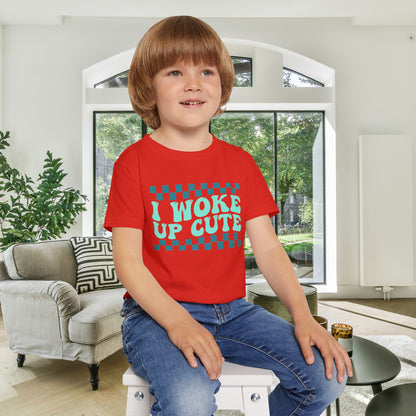 I Woke Up Cute Heavy Cotton™ Toddler T-shirt