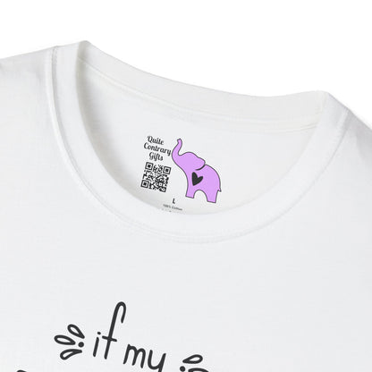 If My Mouth Doesn't Say It My Face Will Adult T-shirt