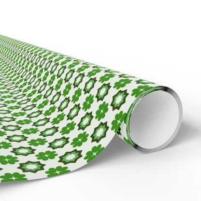 Emerald Star Garden Wrapping Paper