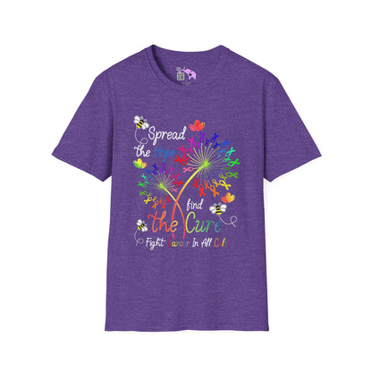 Fight Cancer in All Colors 3 Adult T-shirt