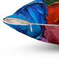 Palette Knife Hearts Throw Pillow