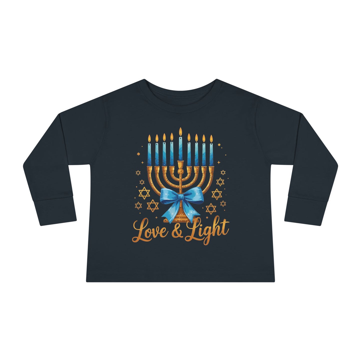 Love & Light Menorah Toddler Long Sleeve Tee