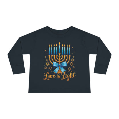 Love & Light Menorah Toddler Long Sleeve Tee
