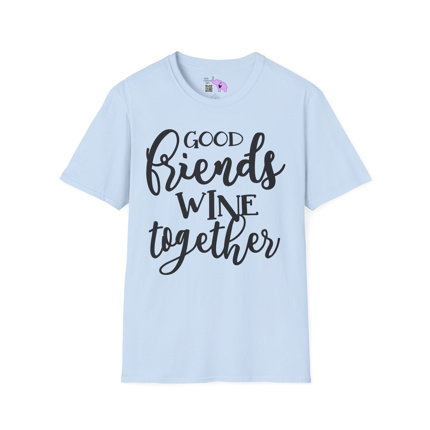 Friends Wine Together Adult T-shirt