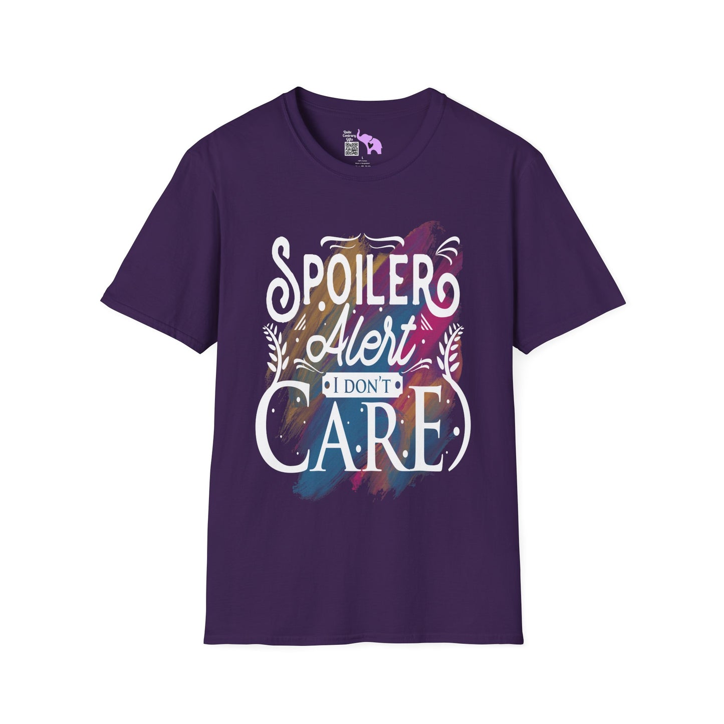 Spoiler Alert I Don't Care Adult T-shirt